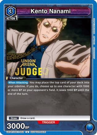 Kento Nanami (052) (Judge Pack) — Union Arena Promotion Cards
