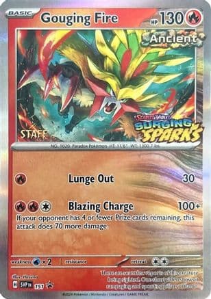 Gouging Fire - 151 (Staff) — SV: Scarlet & Violet Promo Cards Pokémon TCG card by Miyaura