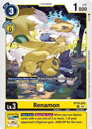 Renamon — Release Special Booster 2.5