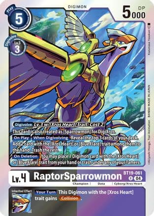 RaptorSparrowmon — Release Special Booster 2.5