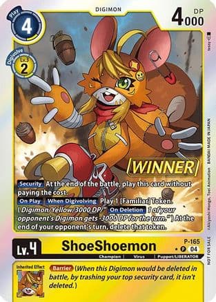 ShoeShoemon (Store Tournament 2025 Vol.1 Winner Pack) — Digimon Promotion Cards