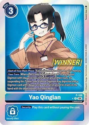 Yao Qinglan (Store Tournament 2025 Vol.1 Winner Pack) — Digimon Promotion Cards