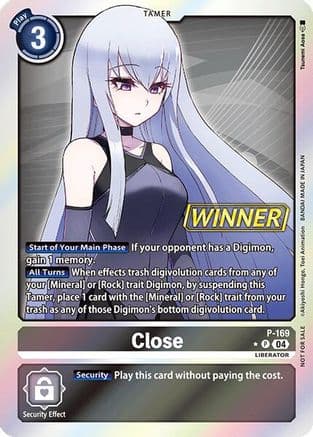 Close (Store Tournament 2025 Vol.1 Winner Pack) — Digimon Promotion Cards