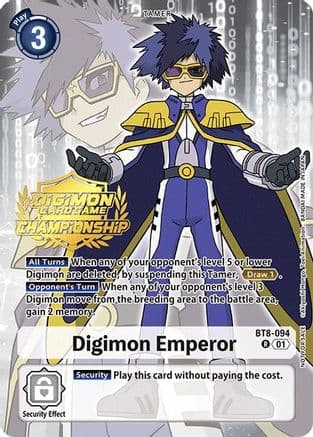 Digimon Emperor (Championship 2024 Gold Stamp Card Set) — New Awakening