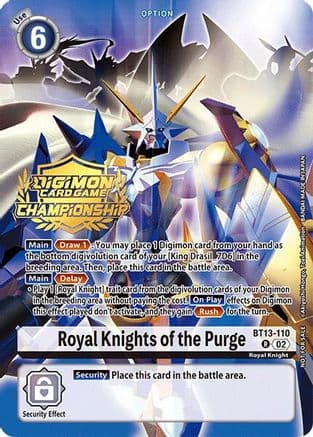 Royal Knights of the Purge (Championship 2024 Gold Stamp Card Set) — Versus Royal Knights