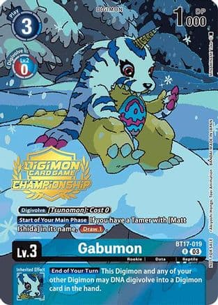 Gabumon (Championship 2024 Tamers Pack) — Secret Crisis