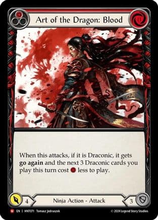 Art of the Dragon: Blood — The Hunted Flesh and Blood card by Tomasz Jedruszek