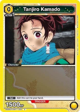 Tanjiro Kamado (005) — UE05ST: Demon Slayer: Kimetsu no Yaiba Starter Deck Union Arena card by BANDAI MADE IN JAPAN