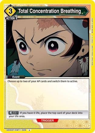 Total Concentration Breathing — UE05ST: Demon Slayer: Kimetsu no Yaiba Starter Deck