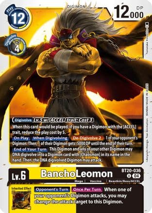 BanchoLeomon — Release Special Booster 2.5 Digimon Card Game card by Tomotake Kinoshita