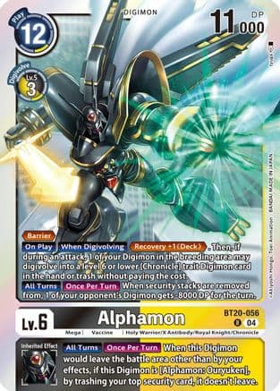 Alphamon — Release Special Booster 2.5 Digimon Card Game card by Akiyoshi Hongi, Toei Animation