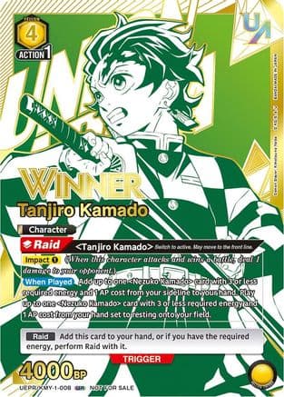 Tanjiro Kamado (008) (Winner) — Union Arena Promotion Cards
