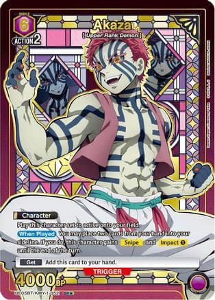 Akaza (052) (SR*) — UE05BT: Demon Slayer: Kimetsu no Yaiba