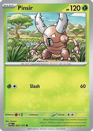 Pinsir — SV: Prismatic Evolutions Pokémon TCG card by HYOGONOSUKE
