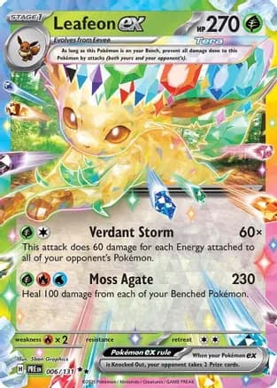 Leafeon ex - 006/131 — SV: Prismatic Evolutions