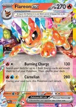 Flareon ex - 014/131 — SV: Prismatic Evolutions