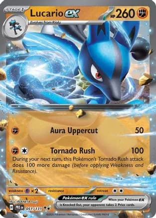 Lucario ex — SV: Prismatic Evolutions
