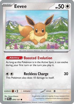 Eevee — SV: Prismatic Evolutions Pokémon TCG card by Kagemaru Himeno
