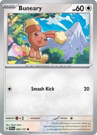 Buneary — SV: Prismatic Evolutions Pokémon TCG card by tono