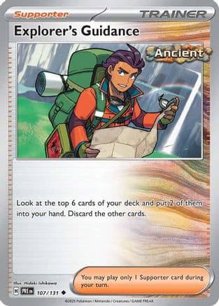 Explorer's Guidance — SV: Prismatic Evolutions Pokémon TCG card by Hideki Ishikawa
