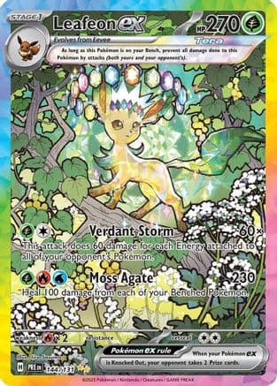 Leafeon ex - 144/131 — Pokémon TCG card