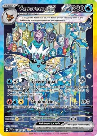 Vaporeon ex - 149/131 — SV: Prismatic Evolutions