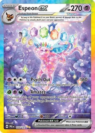 Espeon ex - 155/131 — Pokémon TCG card