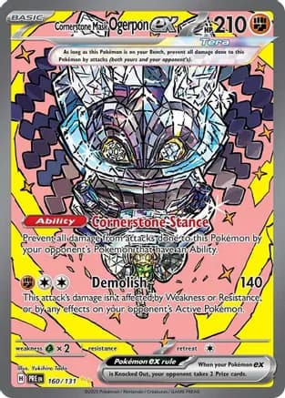 Cornerstone Mask Ogerpon ex - 160/131 — SV: Prismatic Evolutions