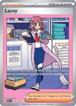 Lacey - 175/131 — SV: Prismatic Evolutions Pokémon TCG card by 5107 Morisawa