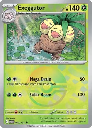 Exeggutor (Poke Ball Pattern) — SV: Prismatic Evolutions