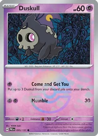 Duskull (Poke Ball Pattern) — SV: Prismatic Evolutions
