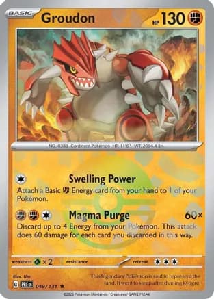 Groudon (Poke Ball Pattern) — SV: Prismatic Evolutions