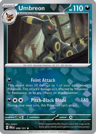 Umbreon (Poke Ball Pattern) — SV: Prismatic Evolutions Pokémon TCG card by 5ban Graphics