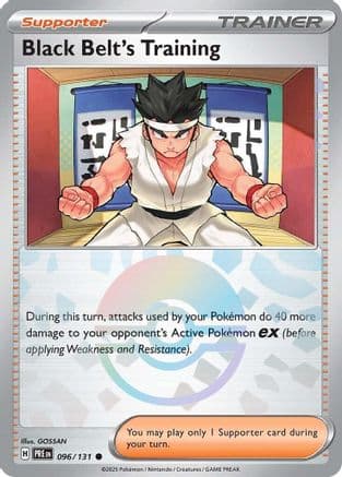 Black Belt's Training - 096/131 (Poke Ball Pattern) — SV: Prismatic Evolutions Pokémon TCG card by GOSSAN