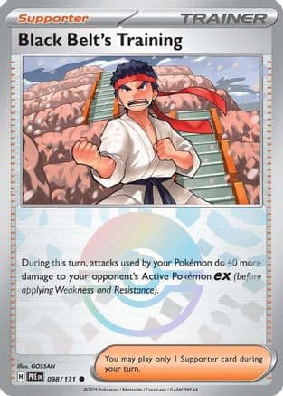 Black Belt's Training - 098/131 (Poke Ball Pattern) — SV: Prismatic Evolutions Pokémon TCG card by GOSSAN