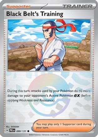 Black Belt's Training - 099/131 (Poke Ball Pattern) — SV: Prismatic Evolutions Pokémon TCG card by GOSSAN