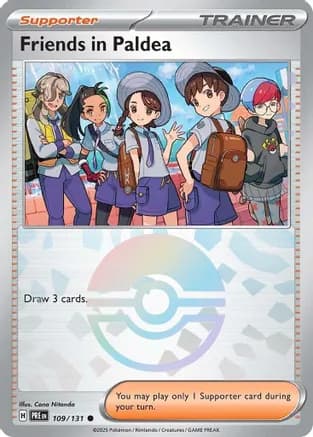 Friends in Paldea - 109/131 (Poke Ball Pattern) — SV: Prismatic Evolutions