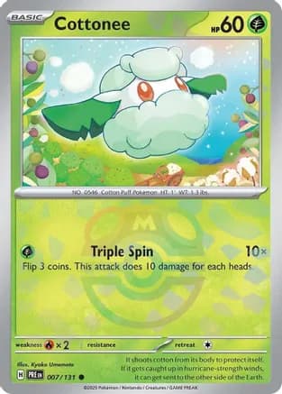 Cottonee (Master Ball Pattern) — SV: Prismatic Evolutions
