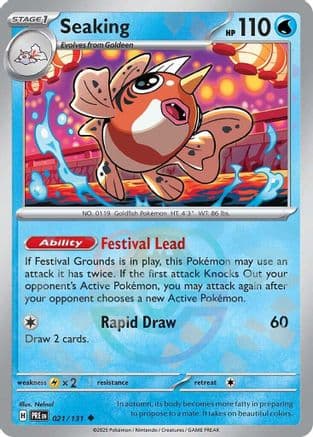 Seaking (Master Ball Pattern) — SV: Prismatic Evolutions Pokémon TCG card by nagimiso