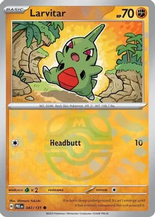 Larvitar (Master Ball Pattern) — SV: Prismatic Evolutions