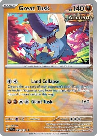 Great Tusk (Master Ball Pattern) — SV: Prismatic Evolutions