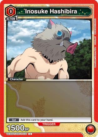 Inosuke Hashibira (076) (Box Topper Foil) — UE05BT: Demon Slayer: Kimetsu no Yaiba