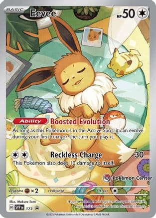Eevee - 173 (Pokemon Center Exclusive) — SV: Scarlet & Violet Promo Cards Pokémon TCG card by Makuro Tomi