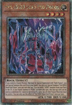 Evil HERO Dead-End Prison (Quarter Century Secret Rare) — Supreme Darkness