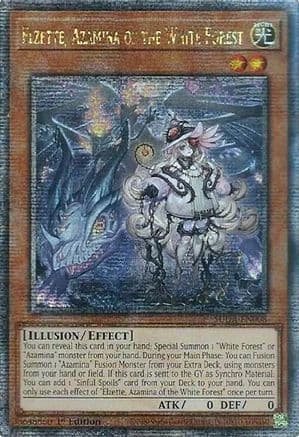 Elzette, Azamina of the White Forest (Quarter Century Secret Rare) — Yu-Gi-Oh! card