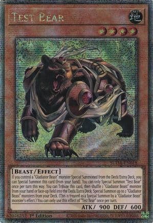 Test Bear (Quarter Century Secret Rare) — Supreme Darkness