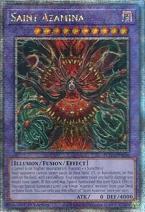 Saint Azamina (Quarter Century Secret Rare) — Yu-Gi-Oh! card
