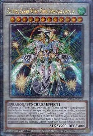 Crystal Clear Wing Over Synchro Dragon (Quarter Century Secret Rare) — Supreme Darkness
