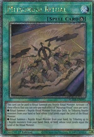 Mitsurugi Ritual (Quarter Century Secret Rare) — Supreme Darkness