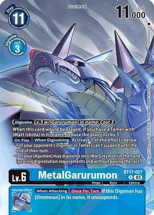 MetalGarurumon (Omnimon Binder Set) — Secret Crisis